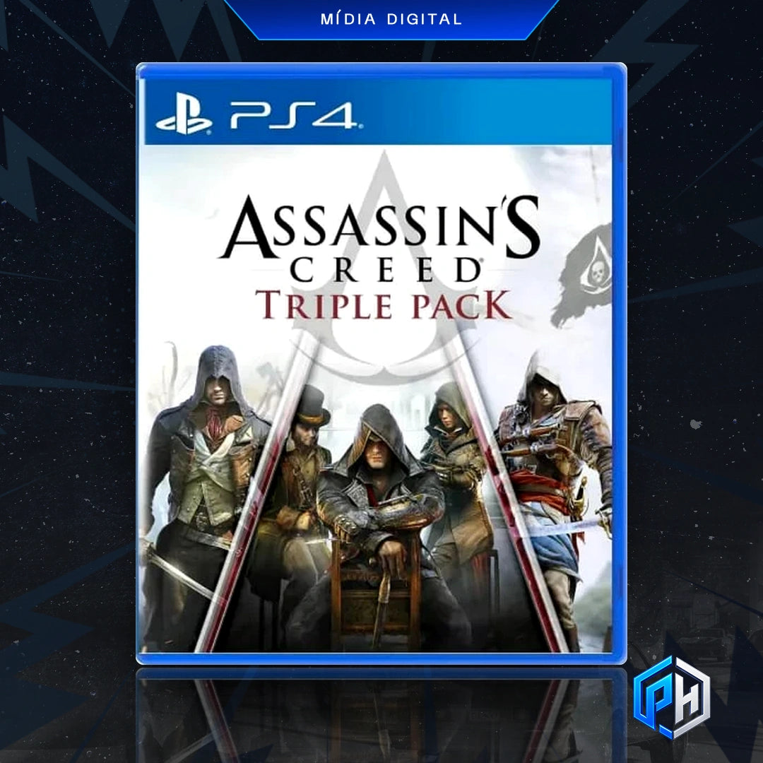 Assassin's Creed Triple Pack: Black Flag, Unity, Syndicate - PS4