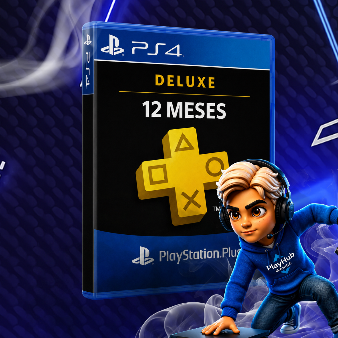 PS PLUS DELUXE - 12 MESES - PS4