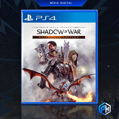 Terra média Sombras da Guerra Edição Definitiva - PS4